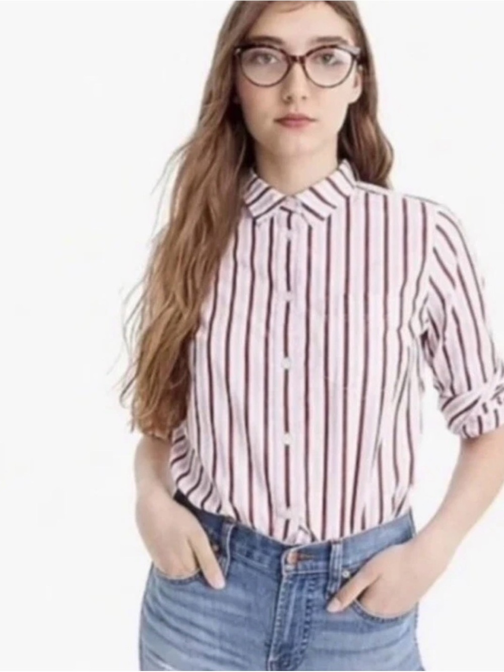 J. Crew Classic Fit Striped Shirt